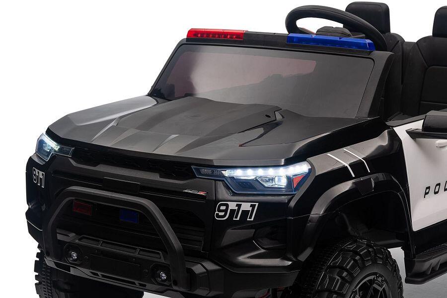 Polizei Elektro-Kinderauto 24V, 2-Sitzer, Allrad, mit Fernbedienung
