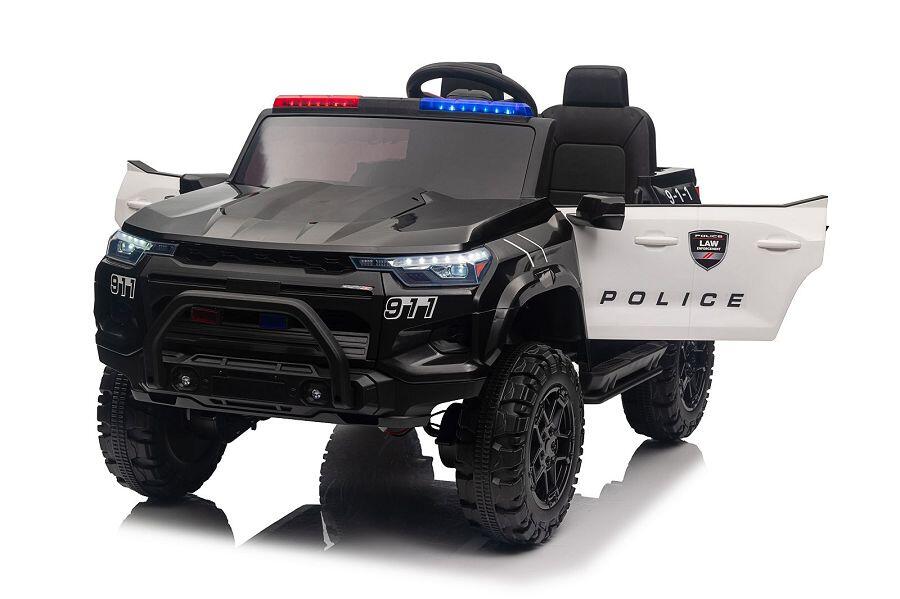 Polizei Elektro-Kinderauto 24V, 2-Sitzer, Allrad, mit Fernbedienung