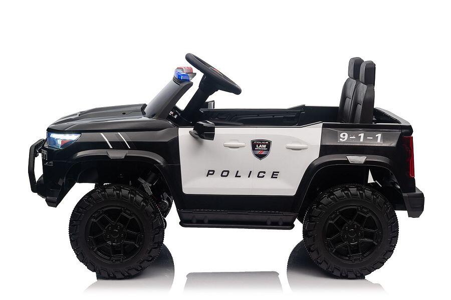 Polizei Elektro-Kinderauto 24V, 2-Sitzer, Allrad, mit Fernbedienung