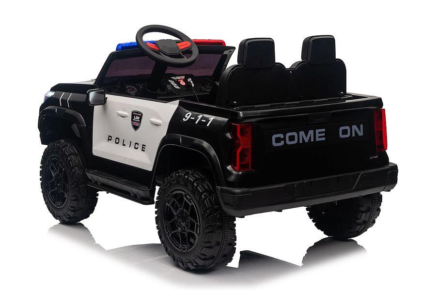 Polizei Elektro-Kinderauto 24V, 2-Sitzer, Allrad, mit Fernbedienung