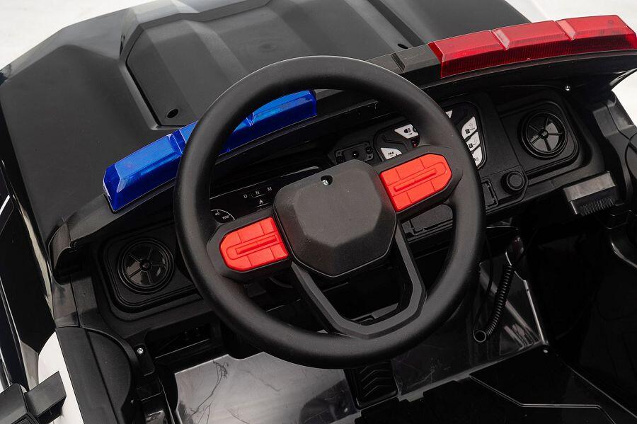 Polizei Elektro-Kinderauto 24V, 2-Sitzer, Allrad, mit Fernbedienung