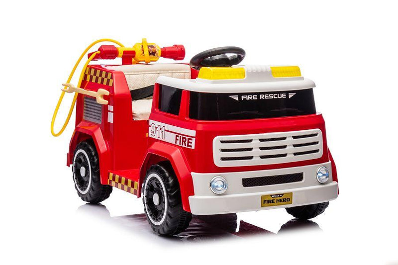Feuerwehr Elektro-Kinderauto 12V, Allrad, mit Sirene, mit Fernbedienung