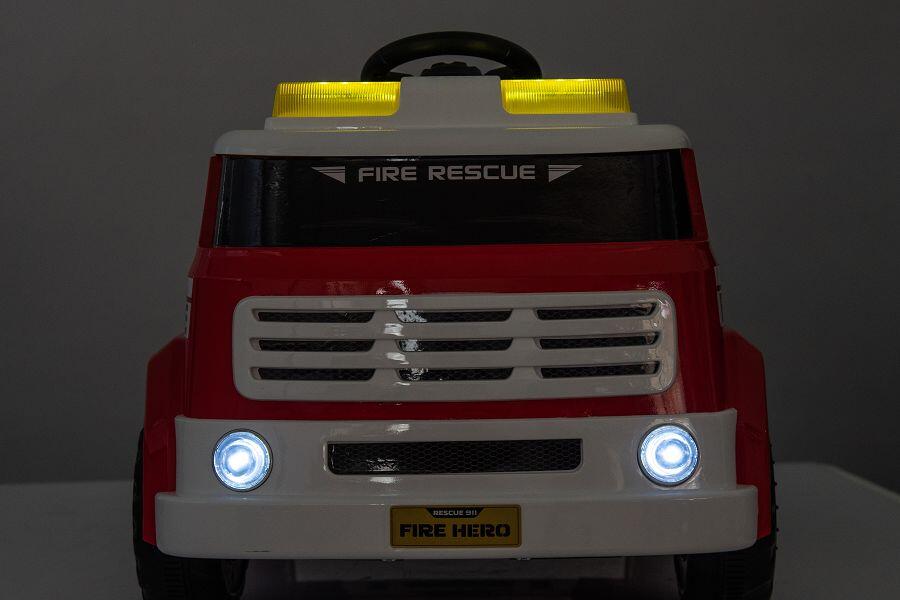 Feuerwehr Elektro-Kinderauto 12V, Allrad, mit Sirene, mit Fernbedienung