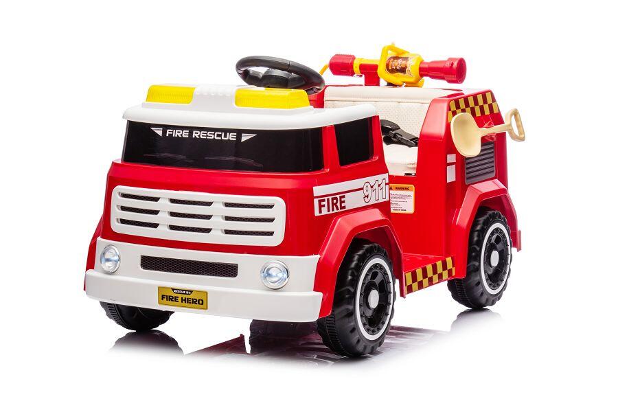 Feuerwehr Elektro-Kinderauto 12V, Allrad, mit Sirene, mit Fernbedienung