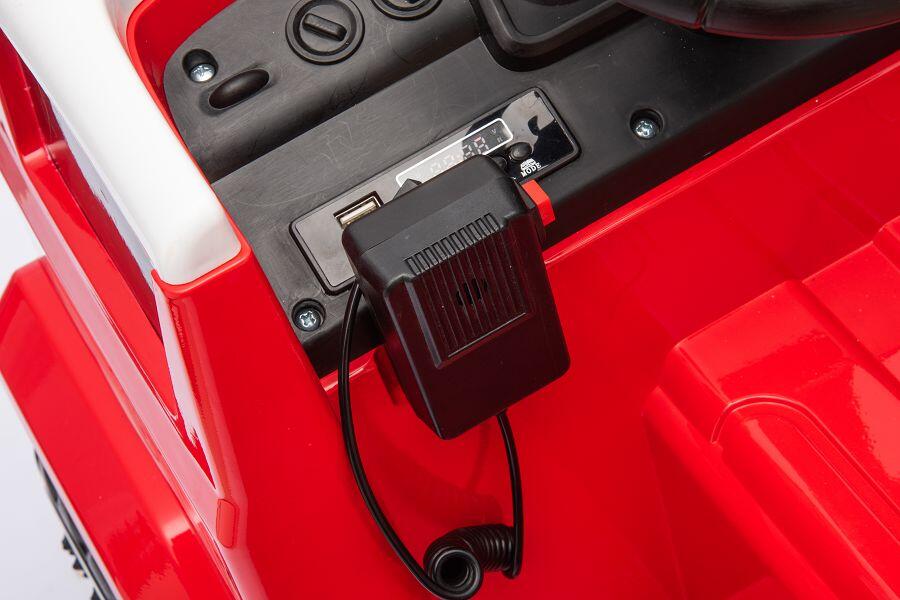 Feuerwehr Elektro-Kinderauto 12V, Allrad, mit Sirene, mit Fernbedienung
