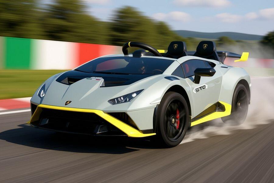 Lamborghini Huracan STO Drift Elektro-Kinderauto 24V, mit Fernbedienung