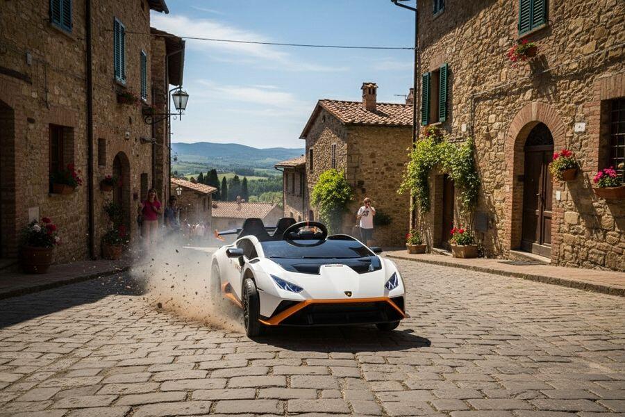 Lamborghini Huracan STO Drift Elektro-Kinderauto 24V, mit Fernbedienung