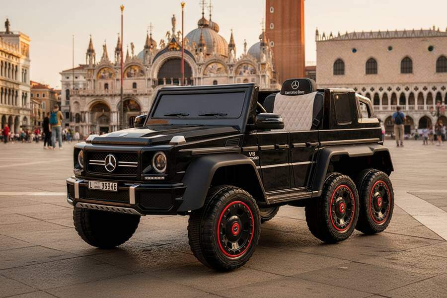 Mercedes G63 AMG 6x6 Elektro-Kinderauto 12V, Allrad, mit Fernbedienung
