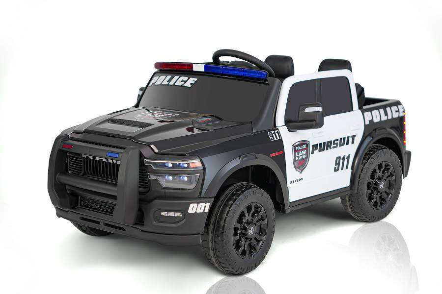 Polizei Dodge RAM 2500 Rebel Elektro-Kinderauto 24V, 2-Sitzer
