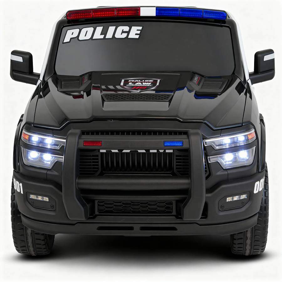 Polizei Dodge RAM 2500 Rebel Elektro-Kinderauto 24V, 2-Sitzer