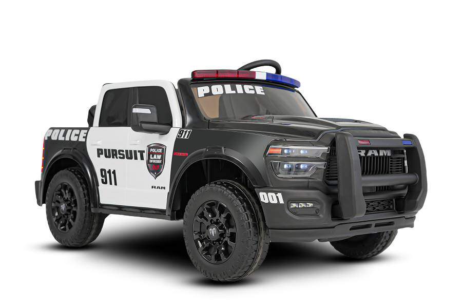 Polizei Dodge RAM 2500 Rebel Elektro-Kinderauto 24V, 2-Sitzer