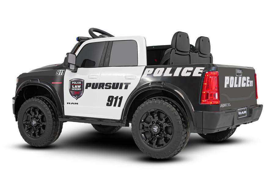 Polizei Dodge RAM 2500 Rebel Elektro-Kinderauto 24V, 2-Sitzer