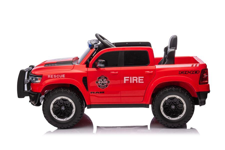 Feuerwehr Dodge RAM Elektro-Kinderauto 12V, Allrad, mit Sirene, mit Fernbedienung