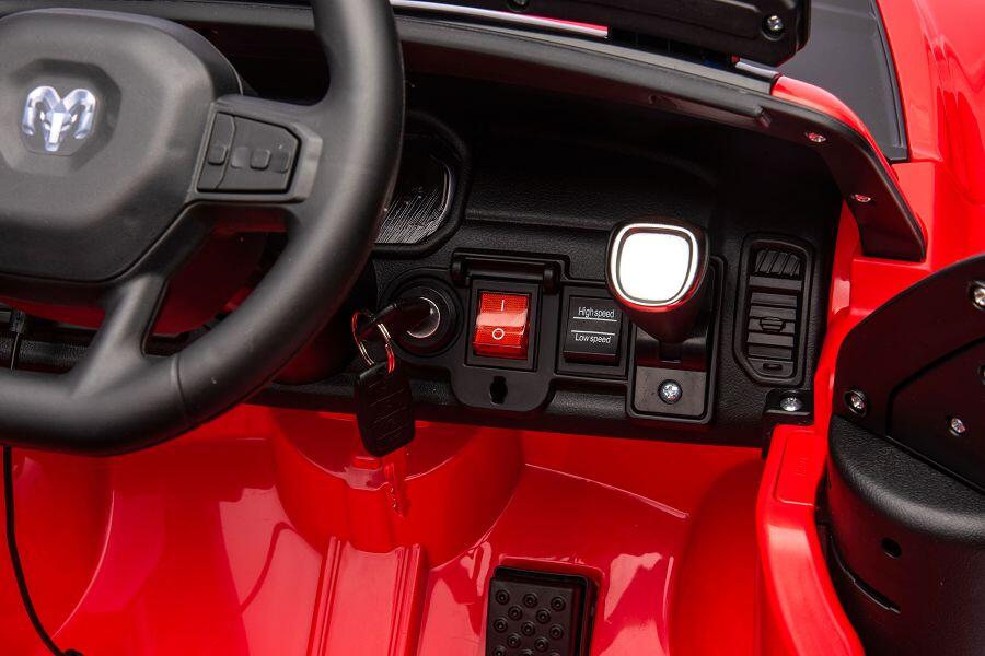 Feuerwehr Dodge RAM Elektro-Kinderauto 12V, Allrad, mit Sirene, mit Fernbedienung