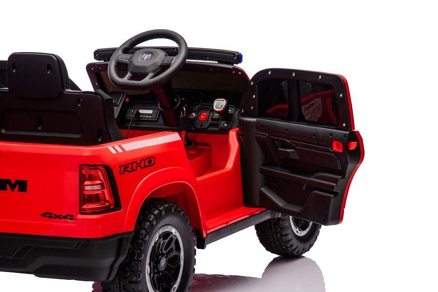 Feuerwehr Dodge RAM Elektro-Kinderauto 12V, Allrad, mit Sirene, mit Fernbedienung
