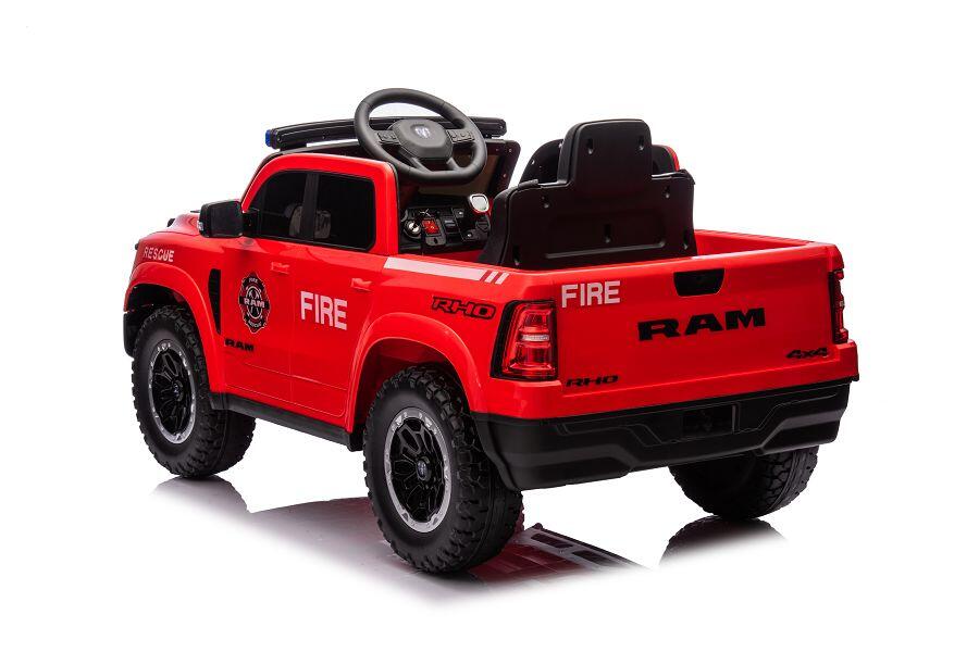 Feuerwehr Dodge RAM Elektro-Kinderauto 12V, Allrad, mit Sirene, mit Fernbedienung