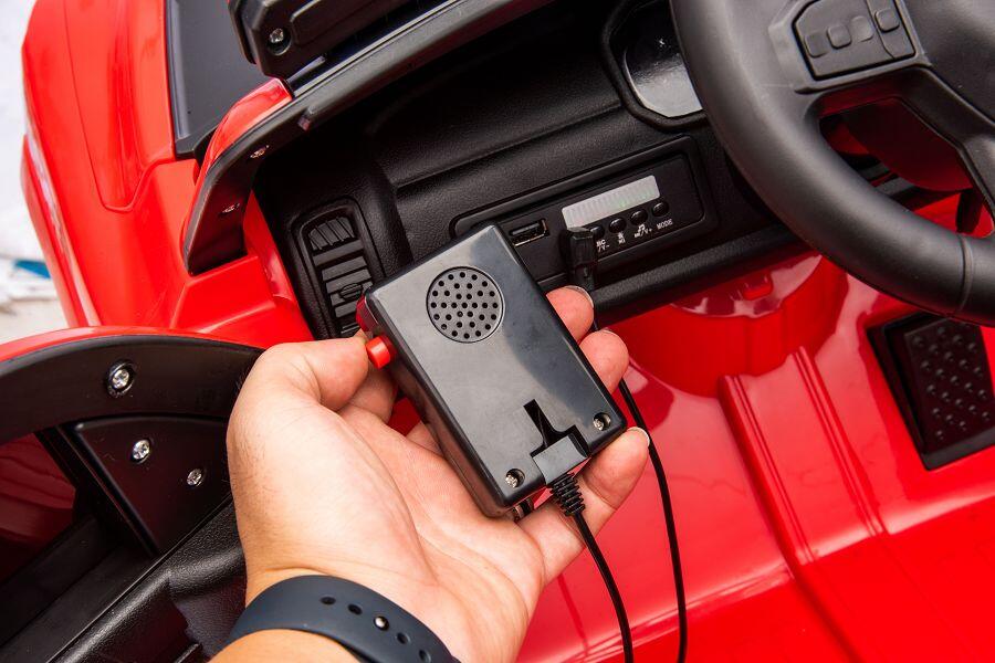 Feuerwehr Dodge RAM Elektro-Kinderauto 12V, Allrad, mit Sirene, mit Fernbedienung