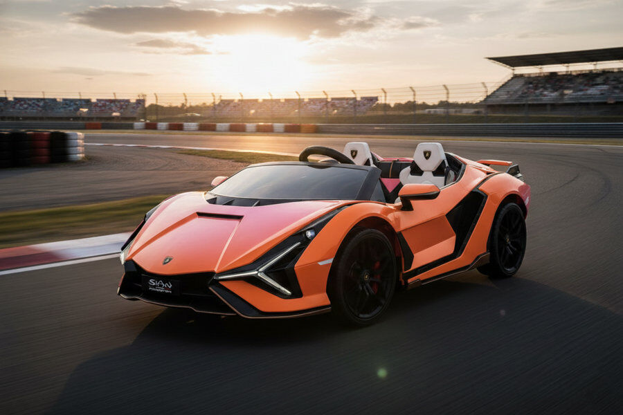 Lamborghini Sian Elektro-Kinderauto 24V, 2-Sitzer, Allrad, mit Fernbedienung