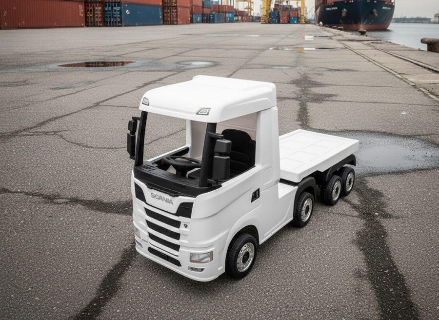 Scania R Series Elektro-Kinder-LKW 24V, mit Anhänger, mit Fernbedienung