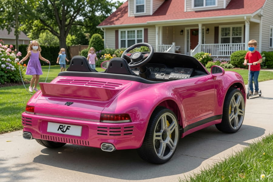 Porsche RUF Elektro-Kinderauto 24V, 2-Sitzer, Brushless, mit Fernbedienung