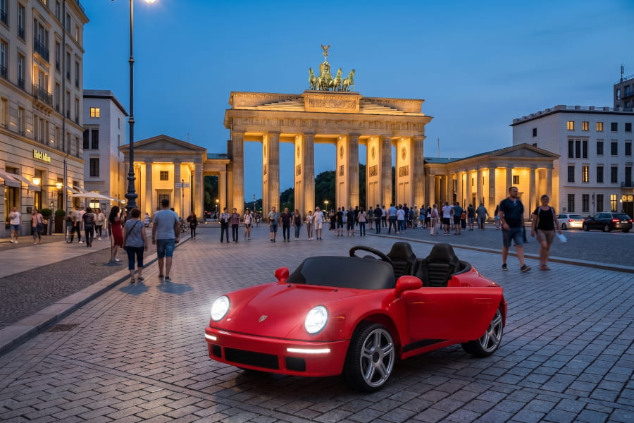 Porsche RUF Elektro-Kinderauto 24V, 2-Sitzer, Brushless, mit Fernbedienung