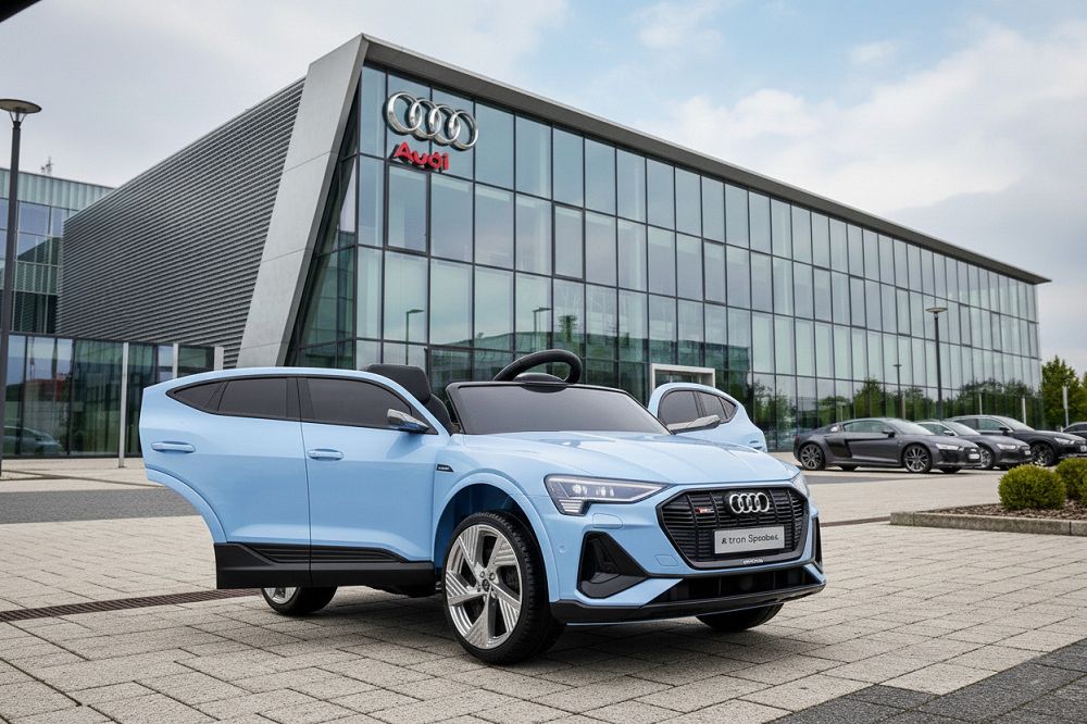 Audi E-Tron Elektro-Kinderauto 12V, Allrad, mit Fernbedienung