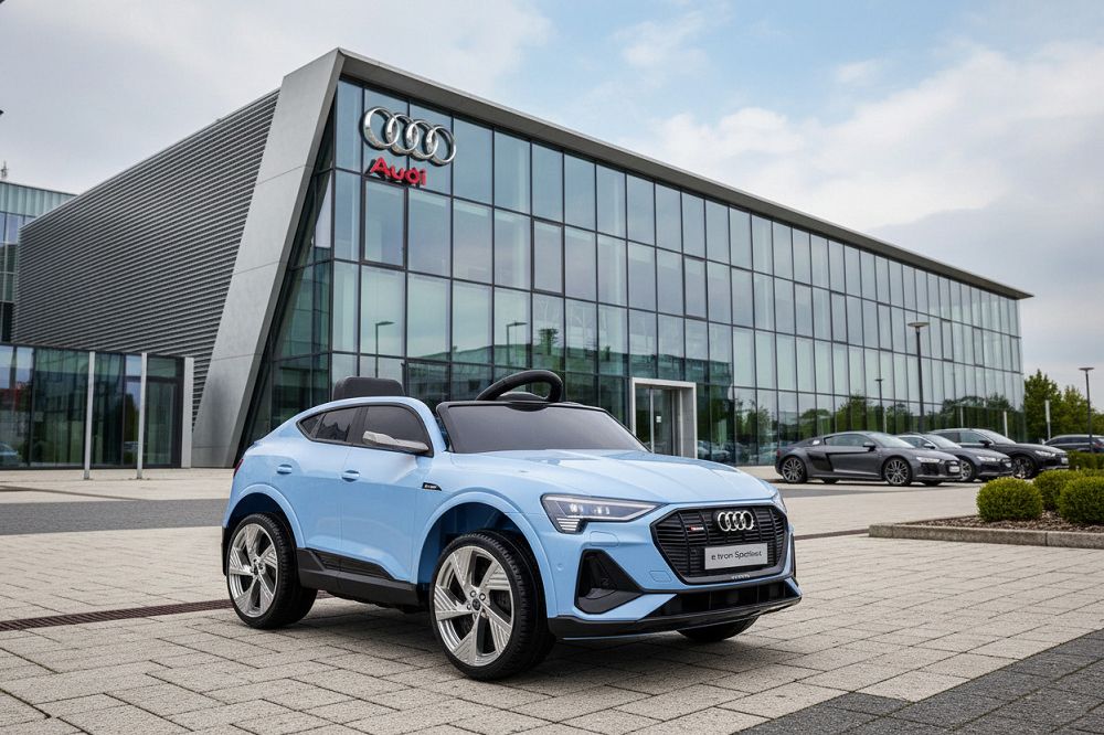 Audi E-Tron Elektro-Kinderauto 12V, Allrad, mit Fernbedienung