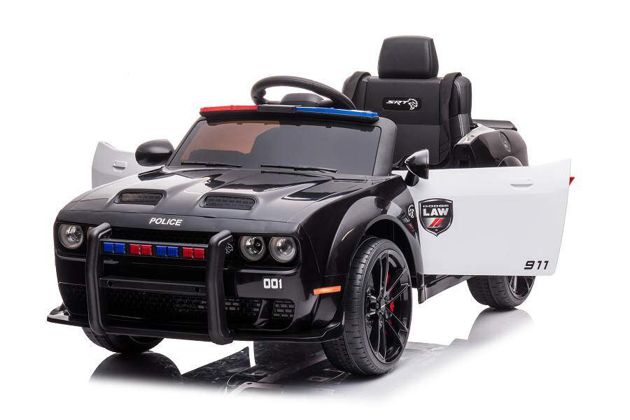 Dodge Challenger Polizei Elektro-Kinderauto 12V, mit Fernbedienung