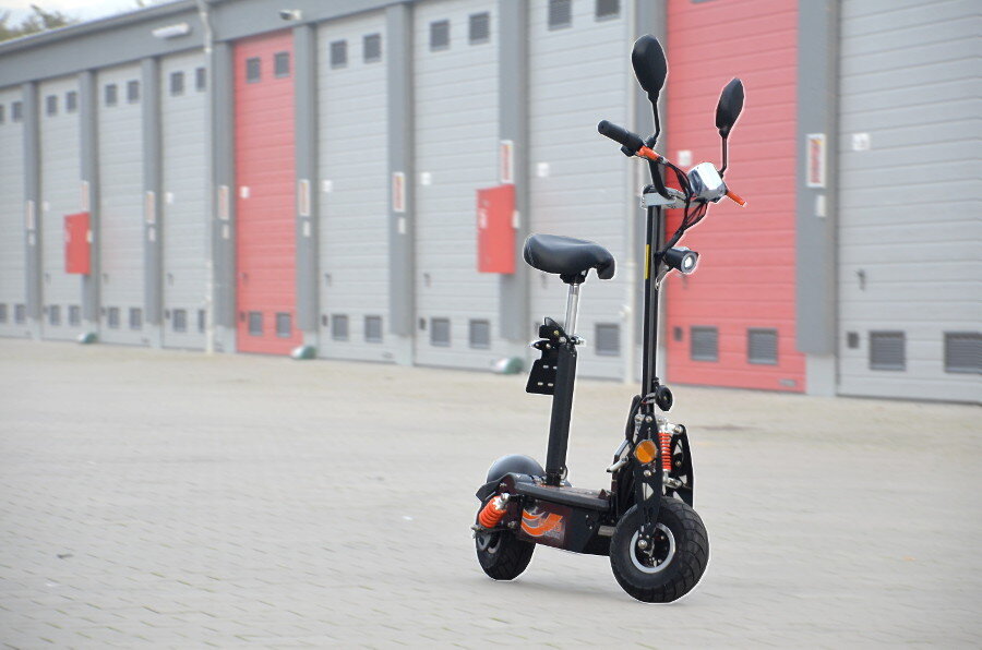 E-Scooter AEEC 36V 1000W, bis 35 km/h, ca. 25 km Reichweite, mit Straßenzulassung