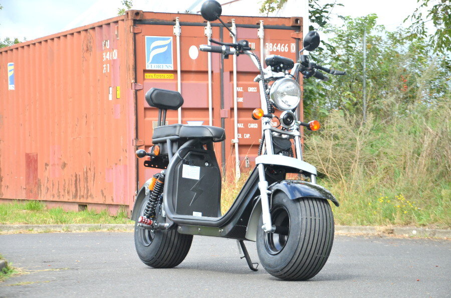 Coco Bike Fat E-Scooter 60V 1500W, bis 40 km/h, ca. 45 km Reichweite, mit Straßenzulassung