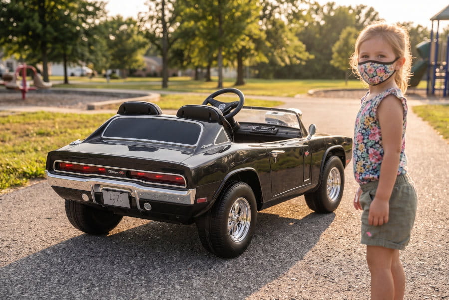 Dodge Charger Elektro-Kinderauto 24V, 2-Sitzer, mit Fernbedienung