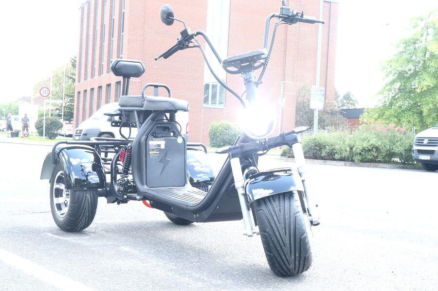 E-Trike CP3.1 60V 2000W, ca. 120 km Reichweite, mit Straßenzulassung