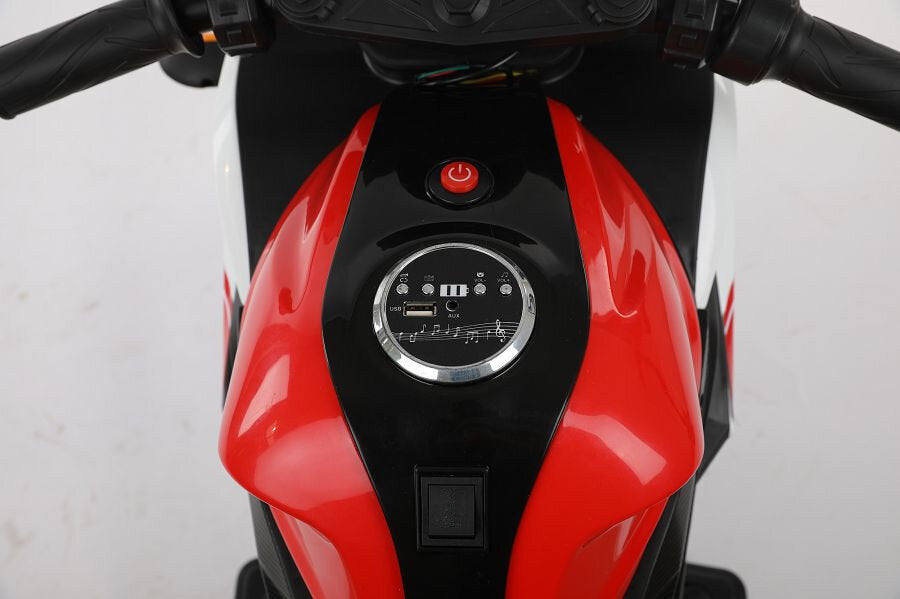 Elektro-Kindermotorrad 888 12V, mit Stützrädern