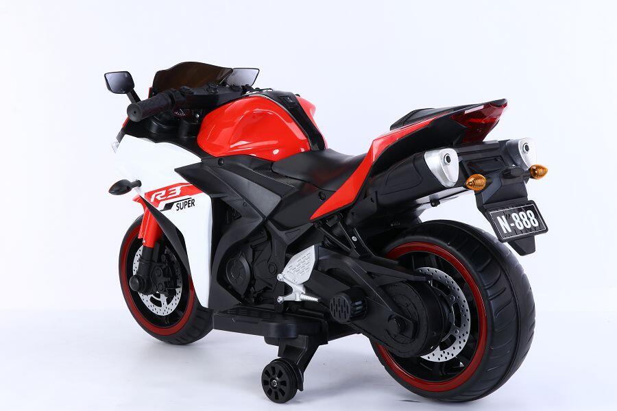 Elektro-Kindermotorrad 888 12V, mit Stützrädern