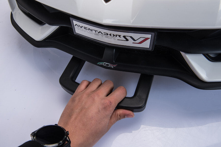 Lamborghini Aventador SVJ Elektro-Kinderauto 12V, 2-Sitzer, lackiert, mit Fernbedienung