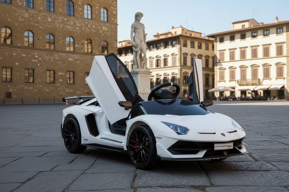 Lamborghini Aventador SVJ Elektro-Kinderauto 12V, mit Fernbedienung